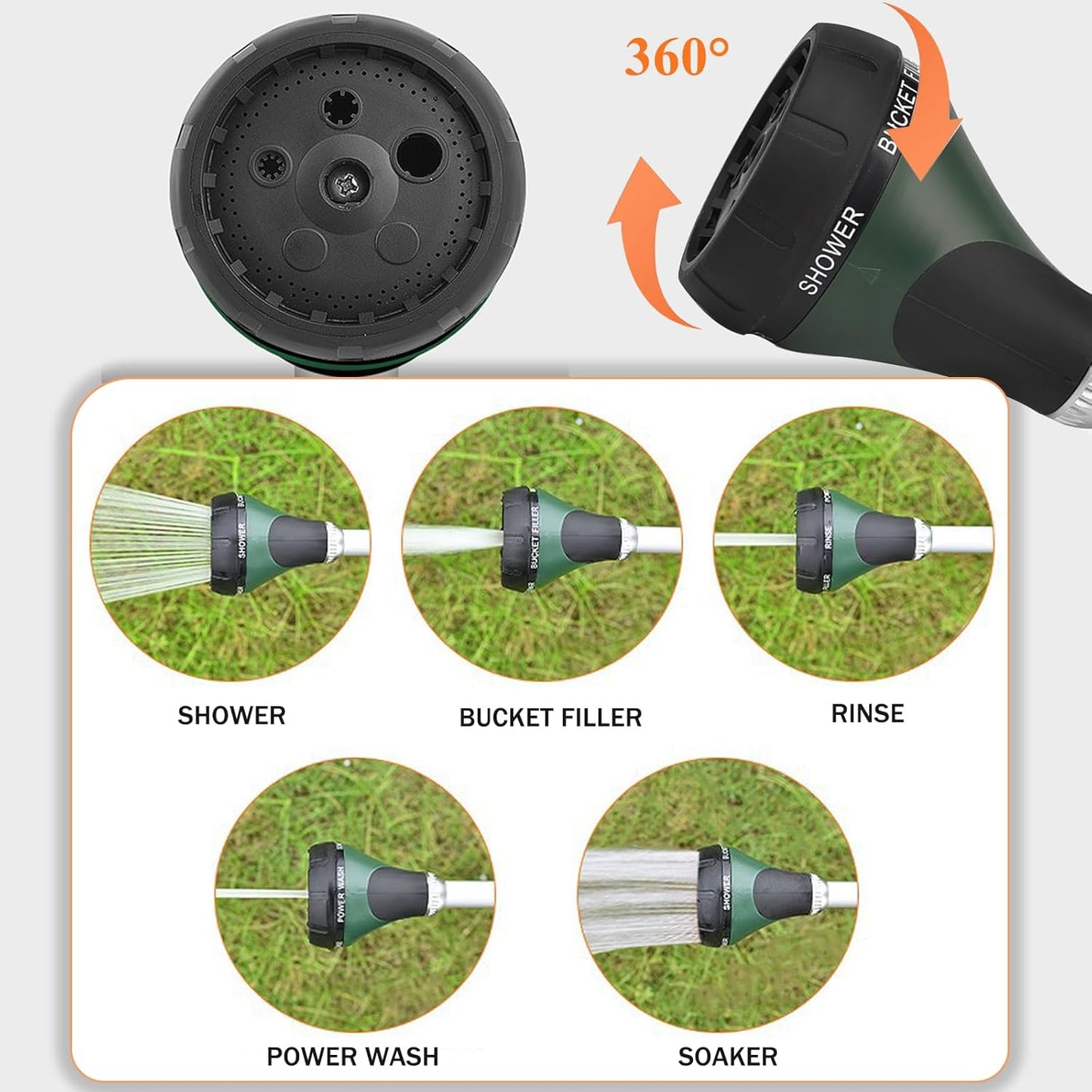 Spritzpistole / Langstielige Wasserpistole (Grün) - MSD-30