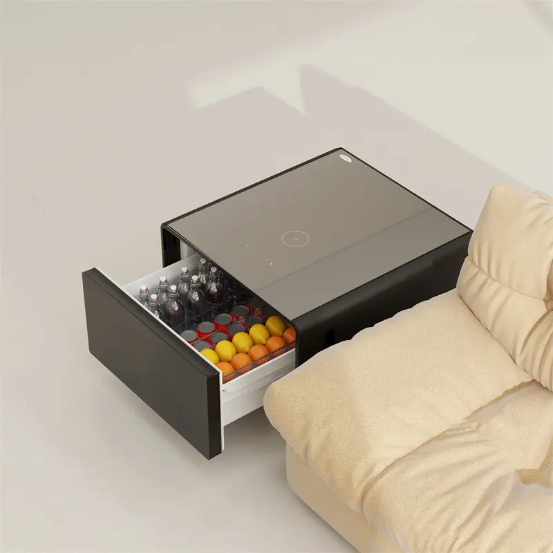 Smart kaffee tisch möbel kühlschrank touchscreen seite tisch moderne wohnzimmer möbel