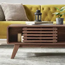 Large family furniture in modern style luxury wooden side table living room coffee table