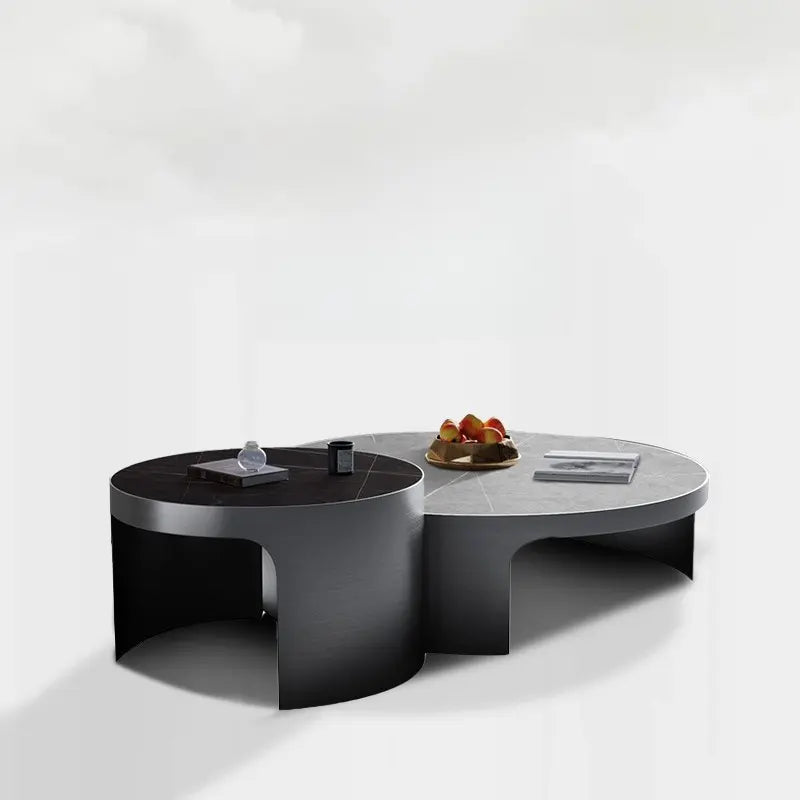 Extremely simply designed modern Italian round table