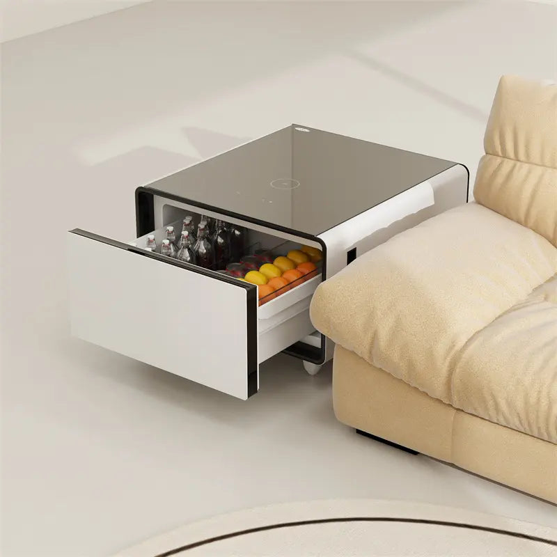 Smart kaffee tisch möbel kühlschrank touchscreen seite tisch moderne wohnzimmer möbel
