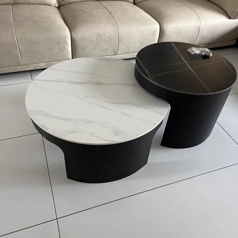 Extremely simply designed modern Italian round table