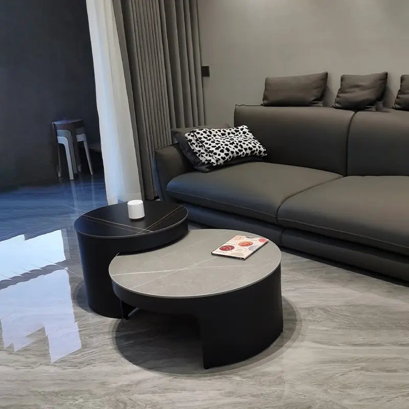 Extremely simply designed modern Italian round table